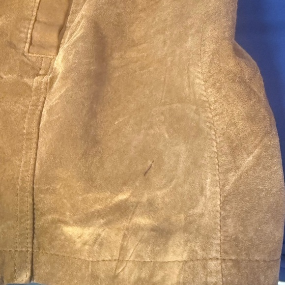 Nordstrom Bernardo Vintage 90’s Brown Suede Coat, Size L - Picture 10 of 11